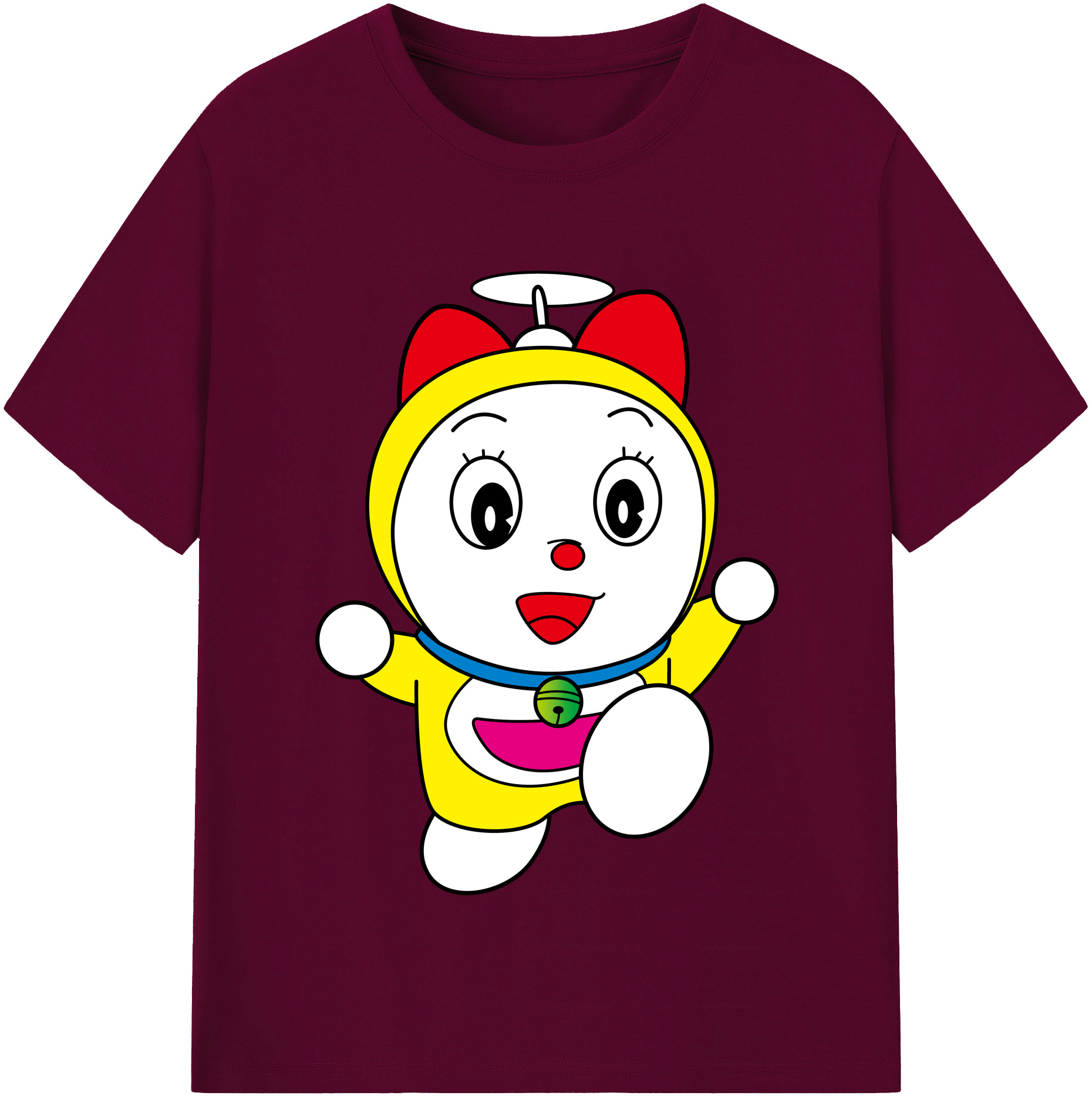 （画像用） ドラえもん ドラミ Doraemon Dorami レディースカジュアルプリントTシャツ（綿100％）